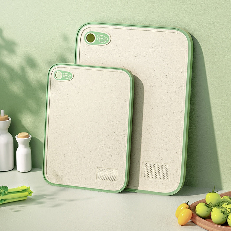 Double Sided Antibacterial Plastic Cutting Board
