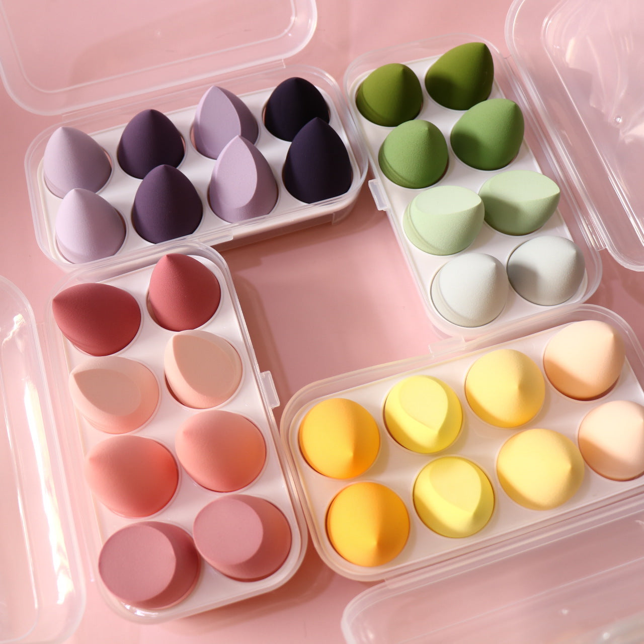 8 high-quality non-latex cosmetic cream puffs and cosmetic sponges for beauty