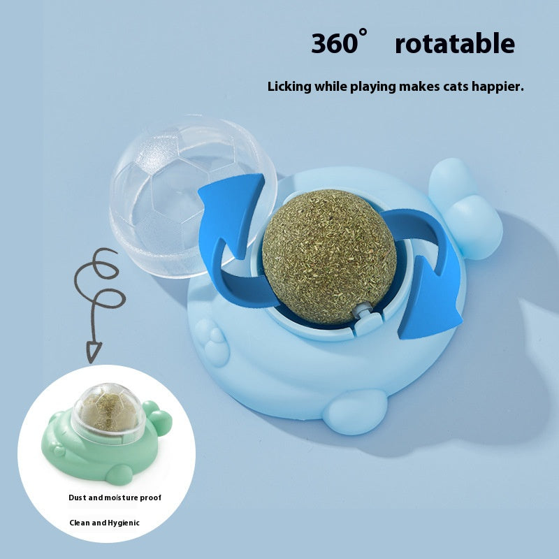 Catnip Lick - Fun Balls: Teething, Teeth Cleaning, Digestion - Aiding Nutritious Cat Treats