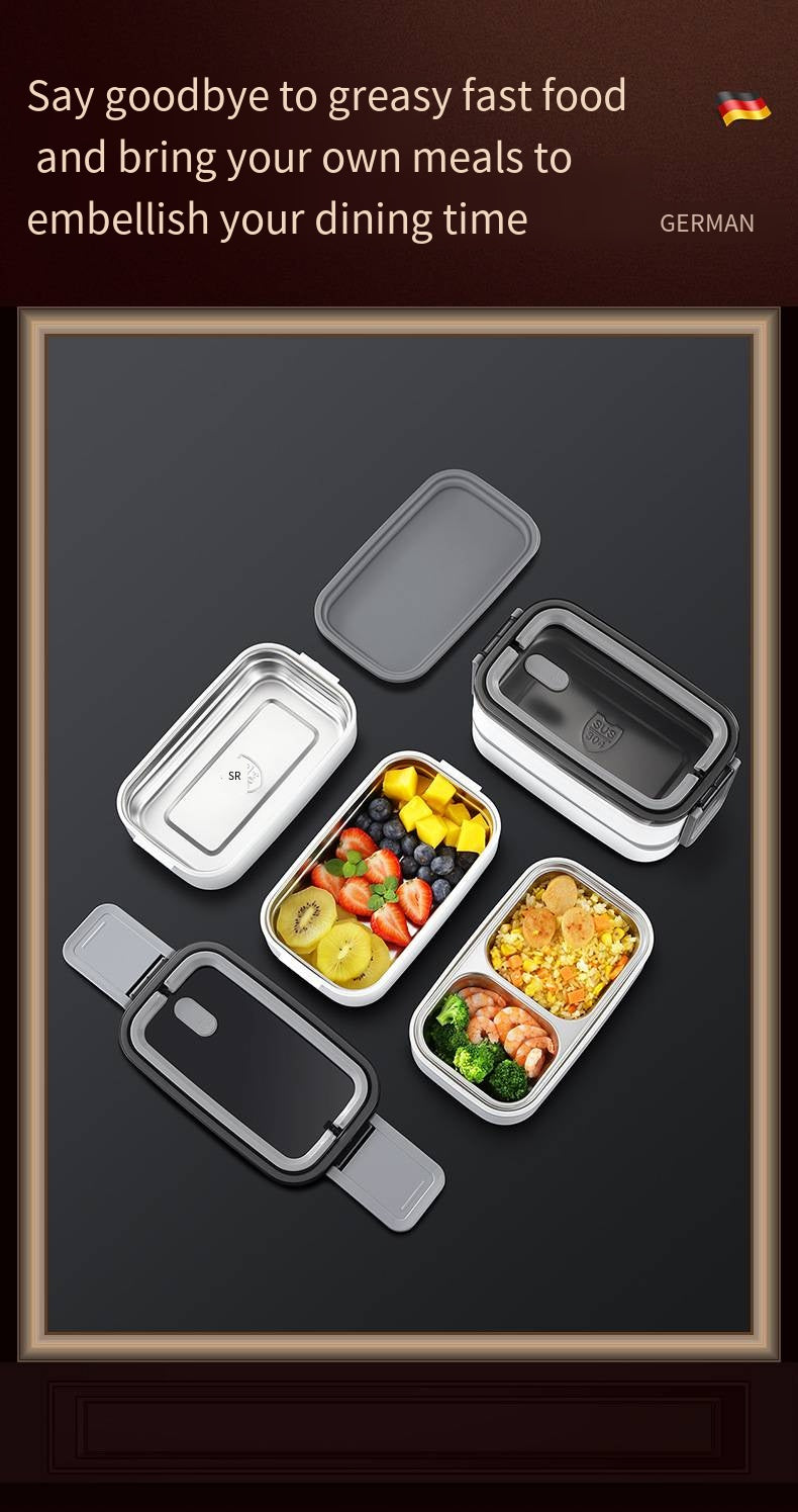 Double Layer Leakproof  Stainless Steel Insulated Lunch Box