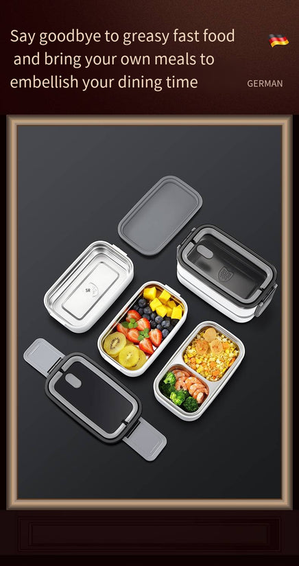 Double Layer Leakproof  Stainless Steel Insulated Lunch Box