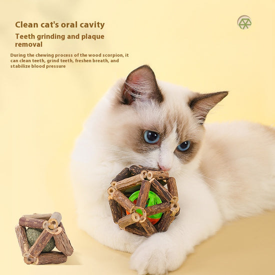 Cats' Source of Joy: Catnip and Silvervine Exquisite Balls