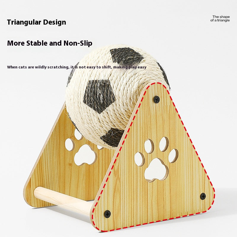 Super Fun Sisal Rope Ball Cat Scratcher - The Self - entertainment and Claw - grinding Artifact for Cats, Upright, Wear - resistant and Flake - free