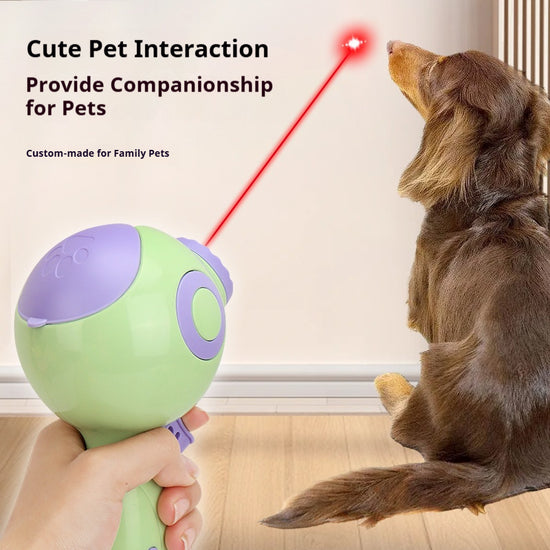 The Ultimate Fun - maker for Pets: All - in - One Multi - functional Training Food - throwing Gun and Laser Toy