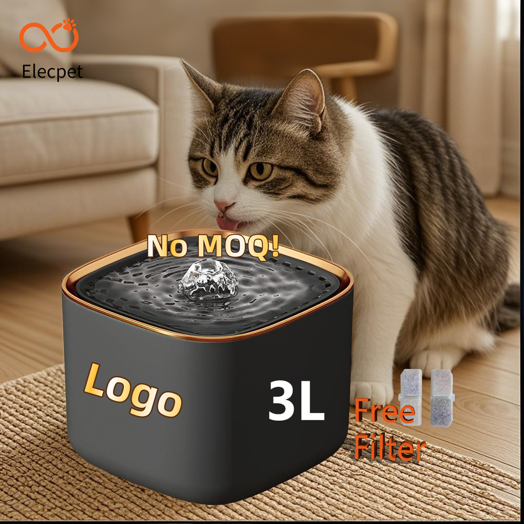 Automatic filtering and circulating pet water dispenser