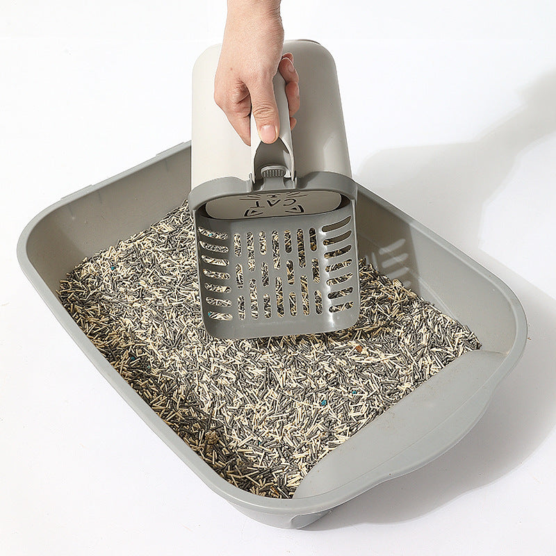 New Upgrade! Large - capacity Integrated Cat Litter Shovel, One - step Solution for Litter Cleaning and Storage!