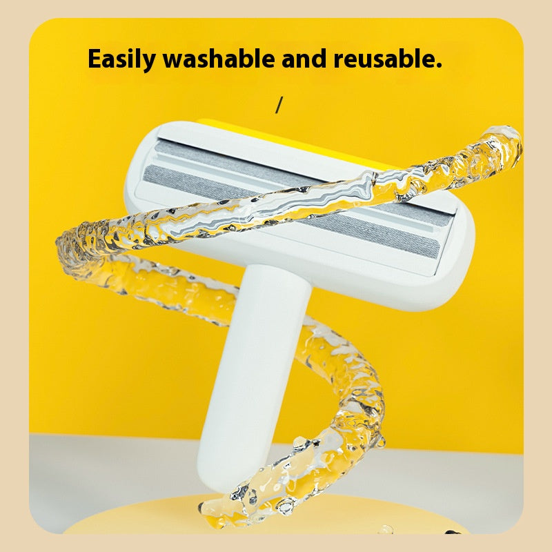 Adorable Duck - shaped Pet Fur Remover Brush: Effortlessly Tackle Pet Floating Fur