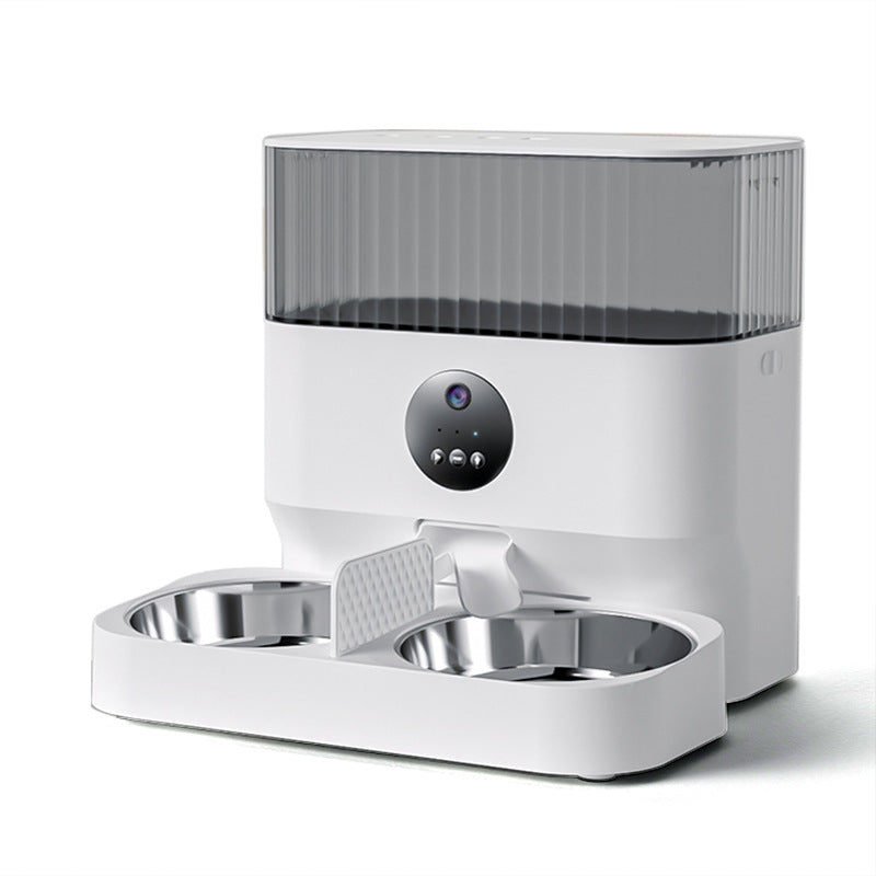[New Arrival] Cat Automatic Feeder with Dual Bowls and 7L Large Capacity - The Timed Feeding product for Pets, Suitable for Cat and Dog Food