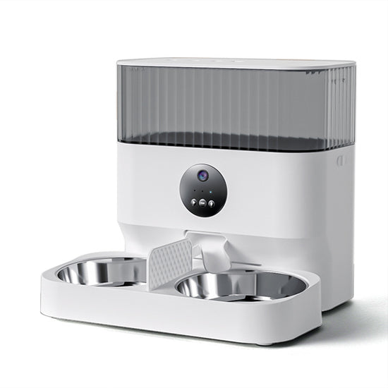 [New Arrival] Cat Automatic Feeder with Dual Bowls and 7L Large Capacity - The Timed Feeding product for Pets, Suitable for Cat and Dog Food