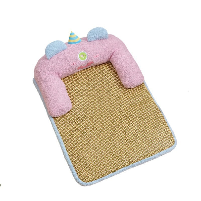 Removable and Washable Cooling Mat for Cats and Dogs - All - Season Pet Sleeping Pad