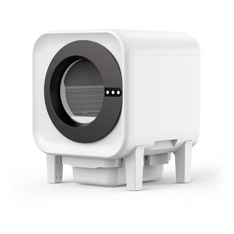 Smart Cat Litter Box with Fresh Air Purification, Deodorization, Enclosed Design and Anti-Splash Function - Self-Cleaning Automatic Cat Toilet