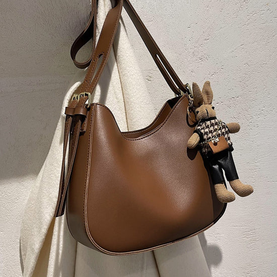 Trendy Retro women crossbody bag with large PU capacity