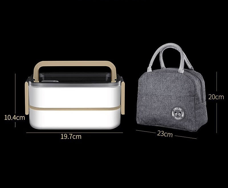 Double Layer Leakproof  Stainless Steel Insulated Lunch Box