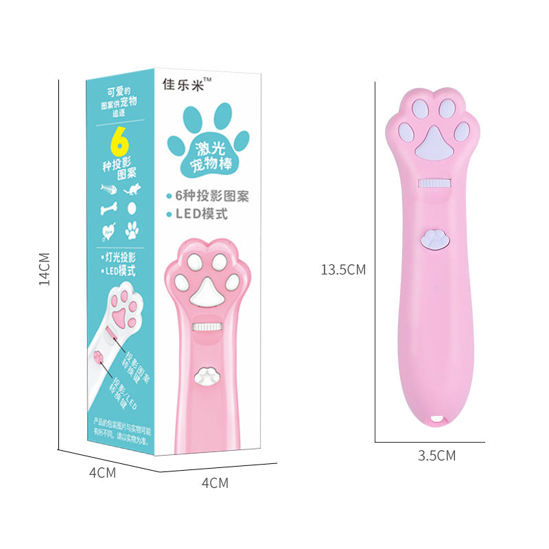 New Cat Paw Laser Teaser Rod - Infrared Projection Cat Teasing Pen Pet Toy