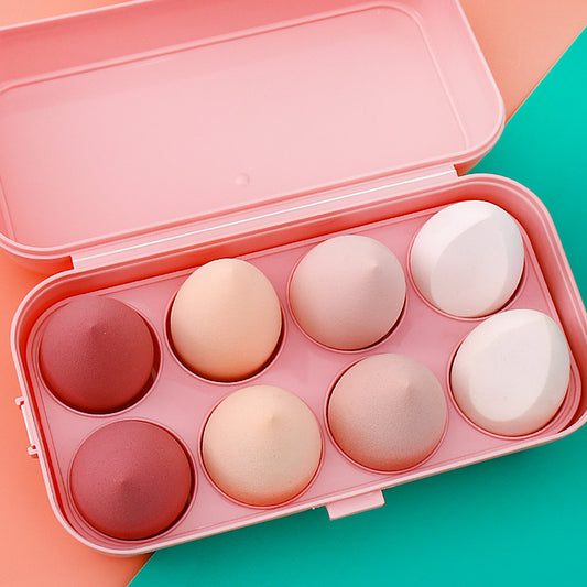 8 high-quality non-latex cosmetic cream puffs and cosmetic sponges for beauty
