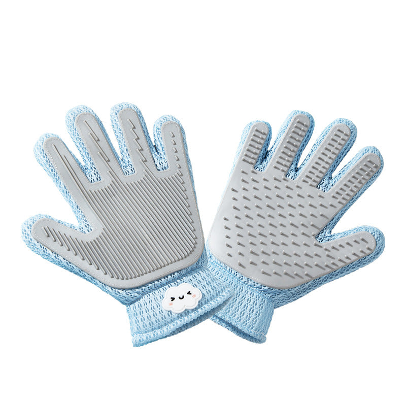 Pet Cat - Petting Gloves: The Magic Tool for Removing Loose Hair and Providing Soothing Massage for Long - haired Cats
