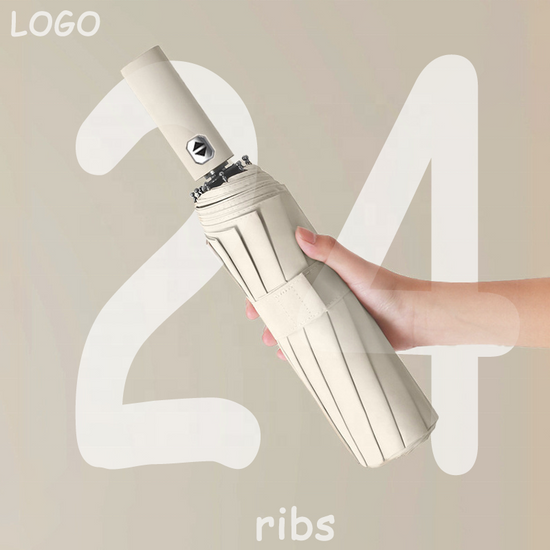 12K 3 Fold Automatic UV Blocking Windproof Dual Use Umbrella For Rain Sun Protection Summer