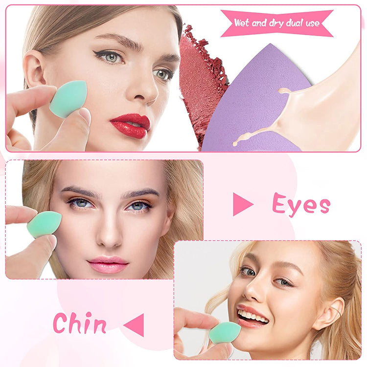 Colorful facial foundation mini beauty egg makeup sponge packaging