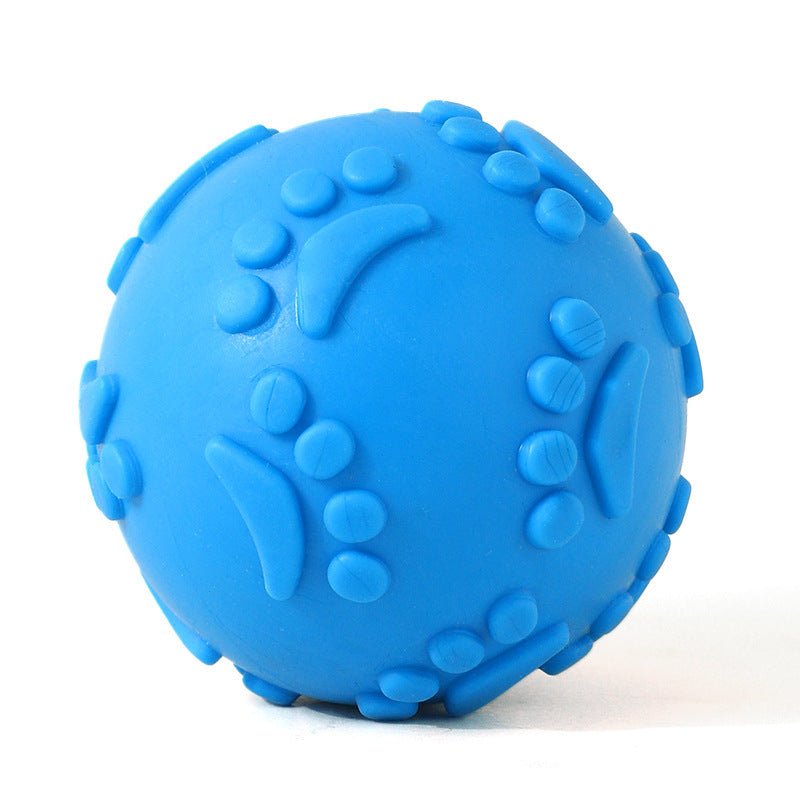 Fun Paw - print Toy Ball: A Chew - resistant, Teething and Squeaky Wonder for Dogs Product Description