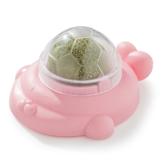 Catnip Lick - Fun Balls: Teething, Teeth Cleaning, Digestion - Aiding Nutritious Cat Treats