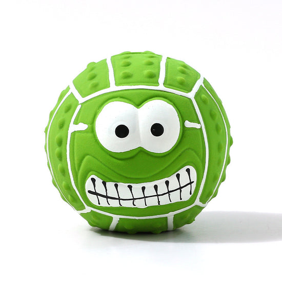 New - style Smiling Face Latex Squeaky Toy: Teething and Teeth - cleaning Delight for Your Furry Friend