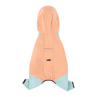 Waterproof All - in - One Four - Legged Tractable Raincoat for Small Dogs - Ideal for Bichons and Teddies