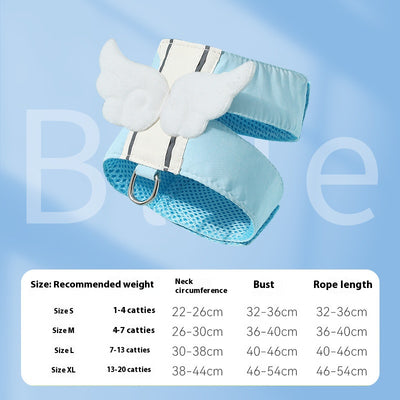 Angel Wings Pet Harness and Leash Set - The Perfect Outdoors Companion for Dogs and Cats