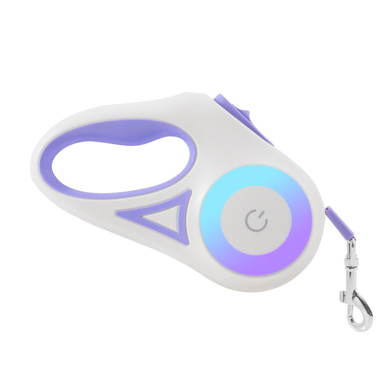 New LED Lighted Automatic Retractable Dog Leash - The Ultimate Pet Walking Companion