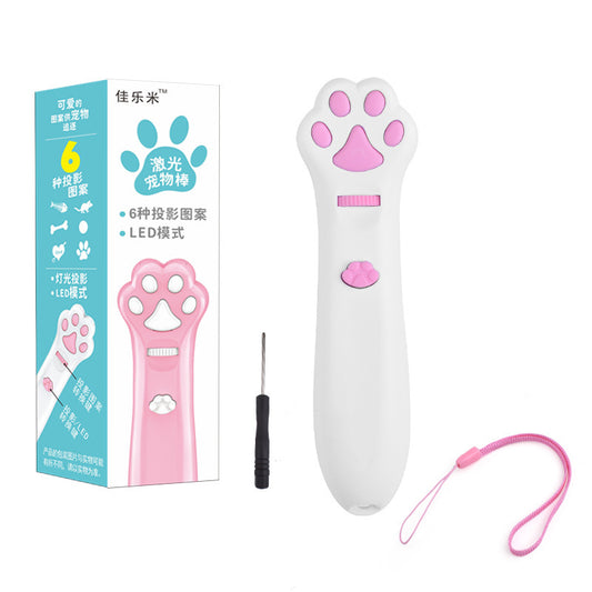 New Cat Paw Laser Teaser Rod - Infrared Projection Cat Teasing Pen Pet Toy