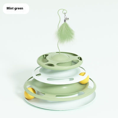 UFO - shaped Cat Turntable Toy: Unlock New Fun of Intellectual Interaction for Cats