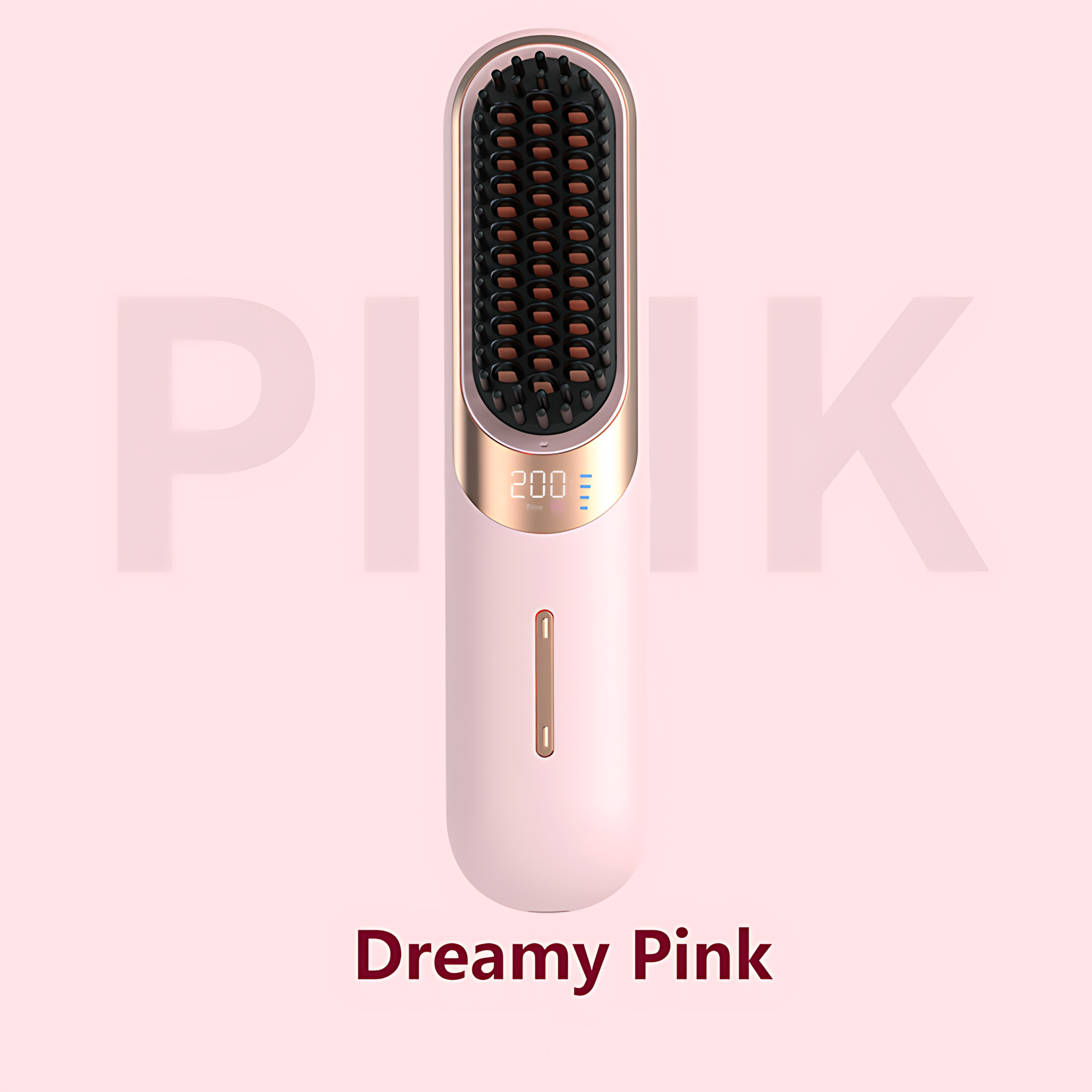 Peigne lissant sans fil, nouveau lisseur à ions négatifs pour dortoir, mini portable, non nocif pour les cheveux, peigne de coiffure entièrement automatique 