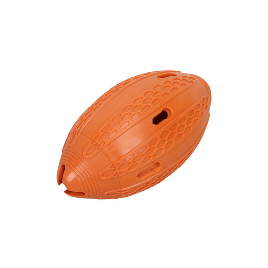 Chewable Treat - Dispensing Rugby Ball: The Ultimate Pet Toy for Dogs' Self - entertainment & Interaction