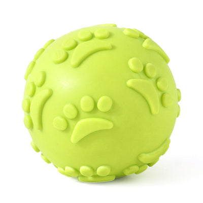 Fun Paw - print Toy Ball: A Chew - resistant, Teething and Squeaky Wonder for Dogs Product Description
