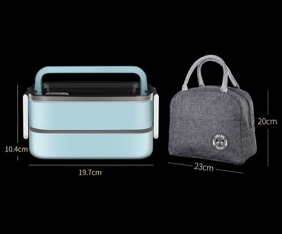 Double Layer Leakproof  Stainless Steel Insulated Lunch Box