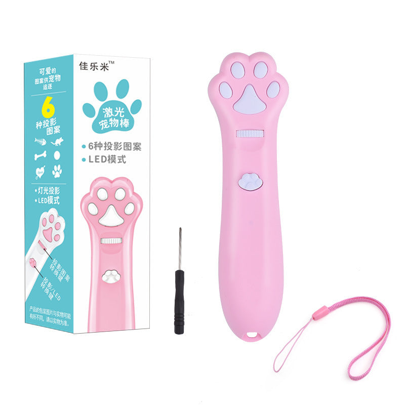 New Cat Paw Laser Teaser Rod - Infrared Projection Cat Teasing Pen Pet Toy