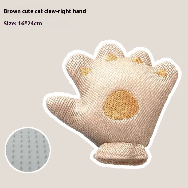 Pet Cat - Petting Gloves: The Magic Tool for Removing Loose Hair and Providing Soothing Massage for Long - haired Cats