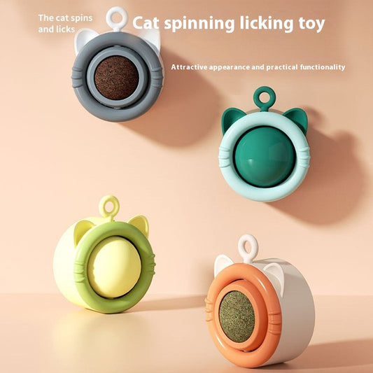 Catnip Lick - Fun Balls: Teething, Teeth Cleaning, Digestion - Aiding Nutritious Cat Treats