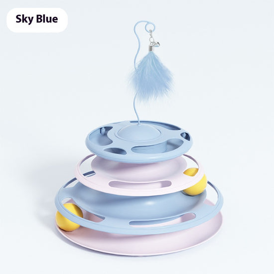 UFO - shaped Cat Turntable Toy: Unlock New Fun of Intellectual Interaction for Cats