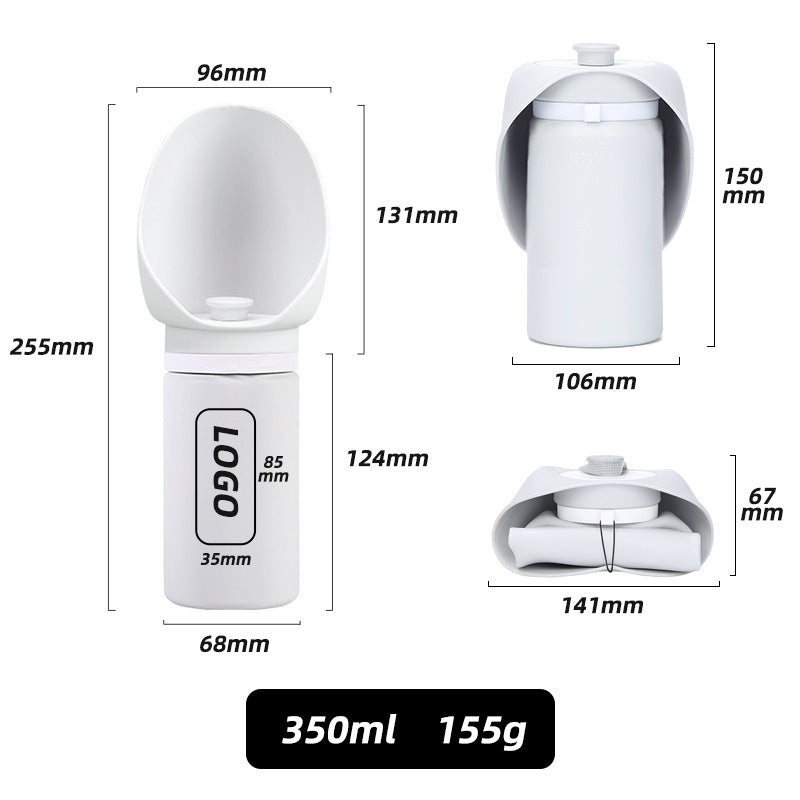 Essential Travel Item: Portable Foldable Water Dispenser for Dogs on - the - go
