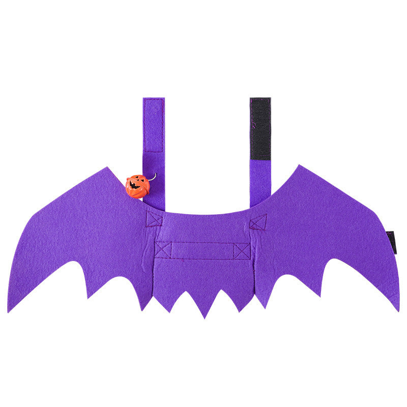Must - have for Pets' Halloween! Bat - Wing and Bell - adorned Transformation Outfits for Cats and Dogs