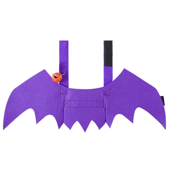 Must - have for Pets' Halloween! Bat - Wing and Bell - adorned Transformation Outfits for Cats and Dogs