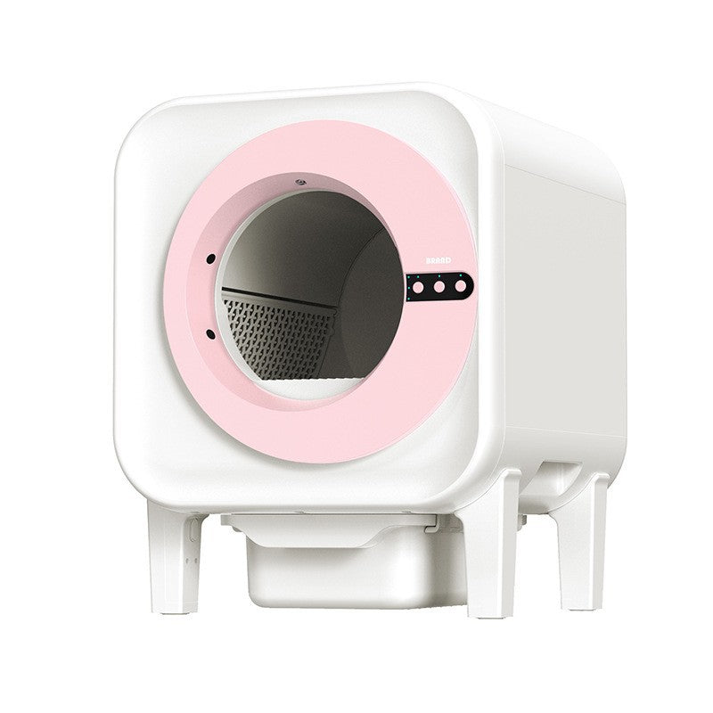Smart Cat Litter Box with Fresh Air Purification, Deodorization, Enclosed Design and Anti-Splash Function - Self-Cleaning Automatic Cat Toilet