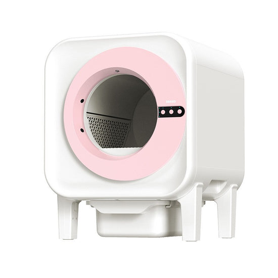 Smart Cat Litter Box with Fresh Air Purification, Deodorization, Enclosed Design and Anti-Splash Function - Self-Cleaning Automatic Cat Toilet