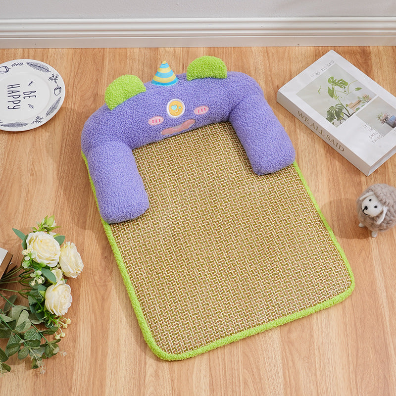 Removable and Washable Cooling Mat for Cats and Dogs - All - Season Pet Sleeping Pad