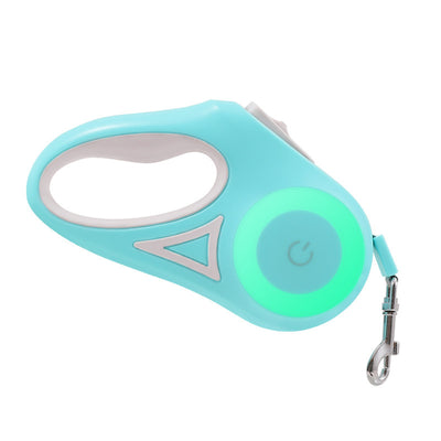 New LED Lighted Automatic Retractable Dog Leash - The Ultimate Pet Walking Companion