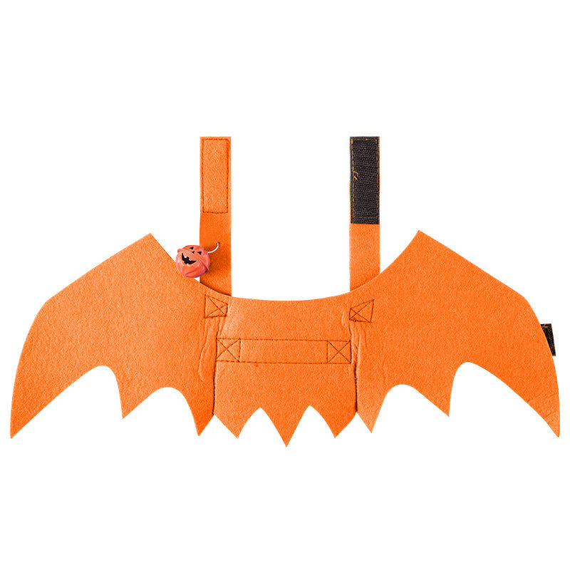 Must - have for Pets' Halloween! Bat - Wing and Bell - adorned Transformation Outfits for Cats and Dogs